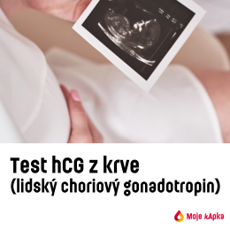 Test hCG (těhotenský hormon) z krve